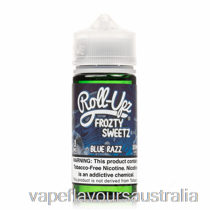Vape Nicotine Australia Blue Raspberry ICE - Juice Roll-Upz E-Liquid - 100mL 6mg